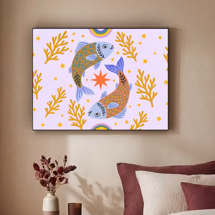 Art frame - Vis - Onderwater - Dieren - Abstract - Kleurrijk — 3