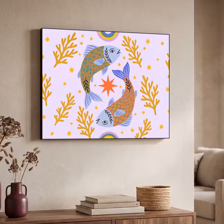 Art frame - Vis - Onderwater - Dieren - Abstract - Kleurrijk — 7