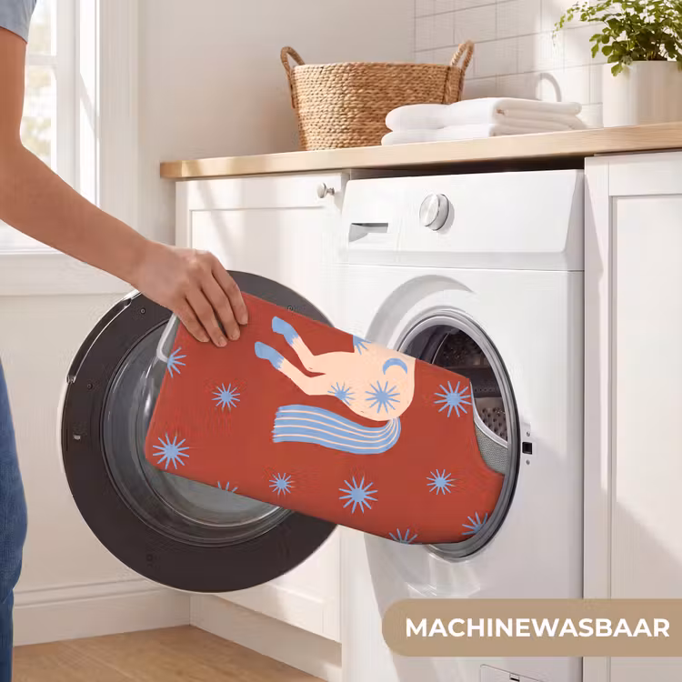 WC Mat - Dieren - Sterren - Maan - Abstract - Rood — 6