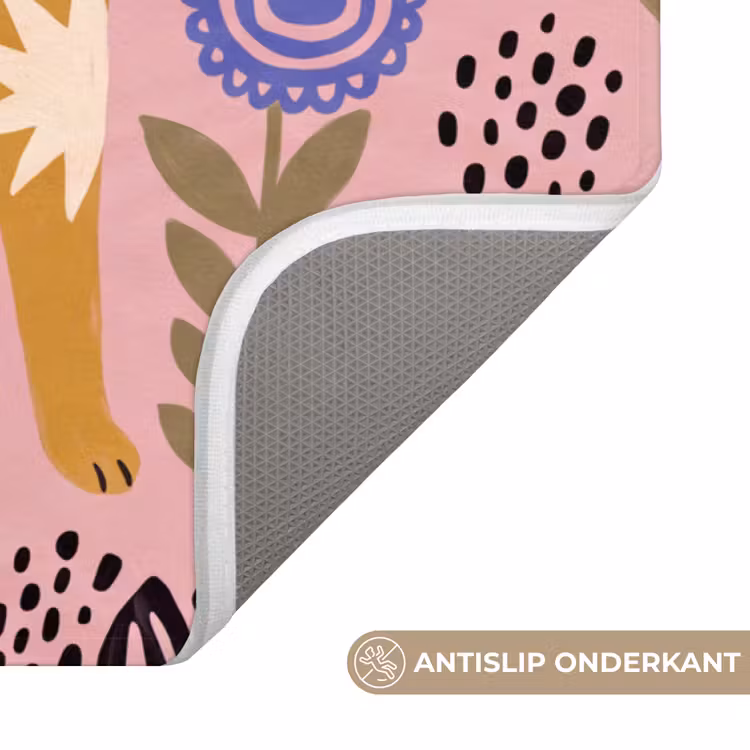 WC Mat - Kat - Bloemen - Dieren - Modern - Roze — 4
