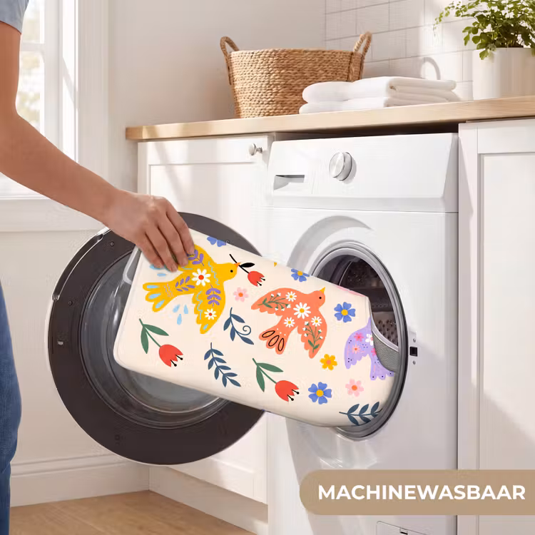 WC Mat - Vogel - Bloemen - Folk - Kleurrijk - Dieren — 6