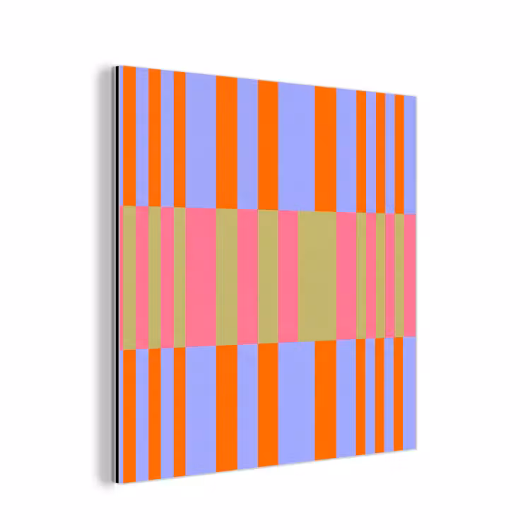 Aluminium schilderij - Abstract - Patroon - Geometrisch - Kleurrijk - Modern — 1