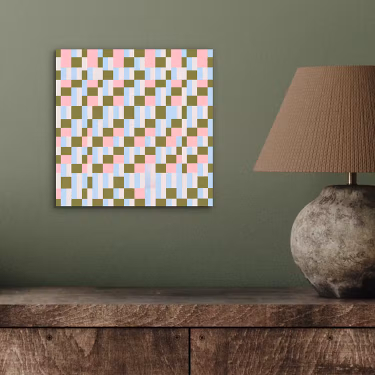 Aluminium schilderij - Patroon - Geometrisch - Abstract - Kleurrijk - Modern — 3