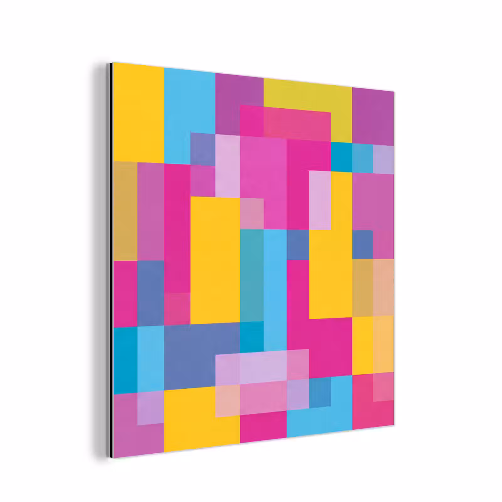 Aluminium schilderij - Abstract - Geometrisch - Kunst - Kleurrijk - Modern — 1