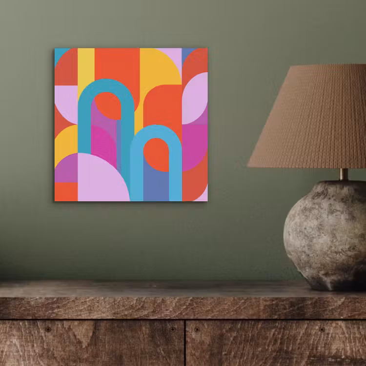 Aluminium schilderij - Abstract - Geometrie - Kleurrijk - Modern - Kunst — 3