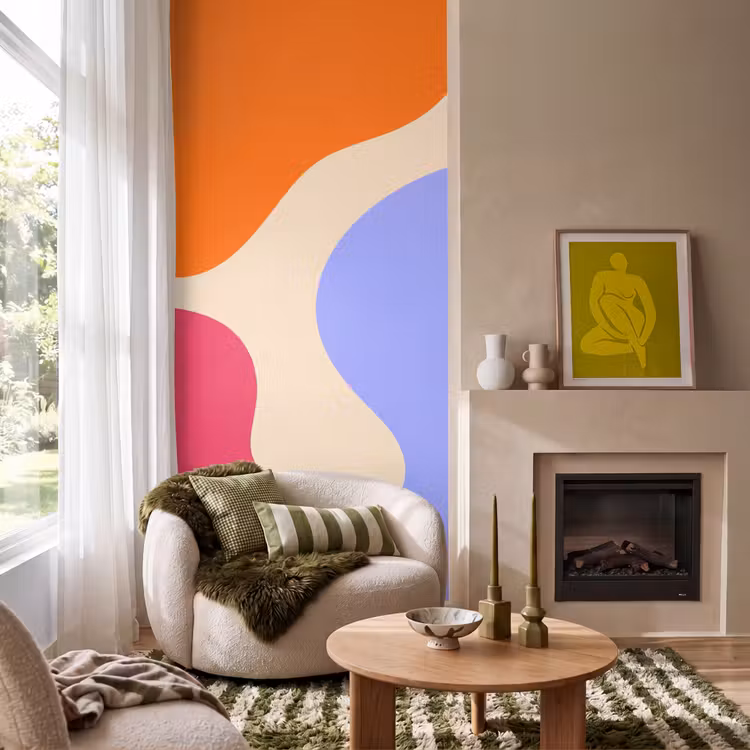 Behang - Abstract - Organische vormen - Design - Modern - Kleurrijk — 1