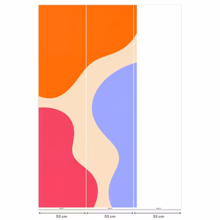 Behang - Abstract - Organische vormen - Design - Modern - Kleurrijk — 6