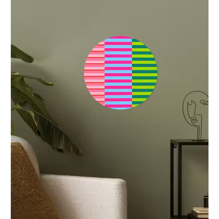 Behangcirkel - Patroon - Strepen - Modern - Abstract - Kleurrijk — 3