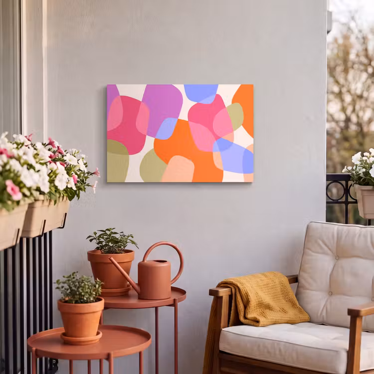 Buiten canvas - Abstract - Vormen - Modern - Kleurrijk — 3