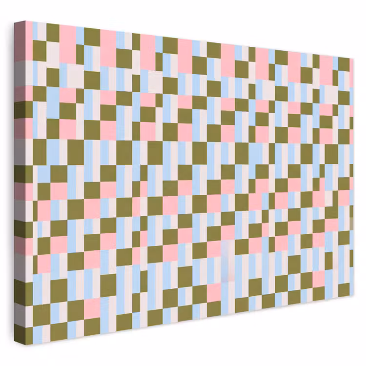 Buiten canvas - Patroon - Geometrisch - Abstract - Kleurrijk - Modern — 1