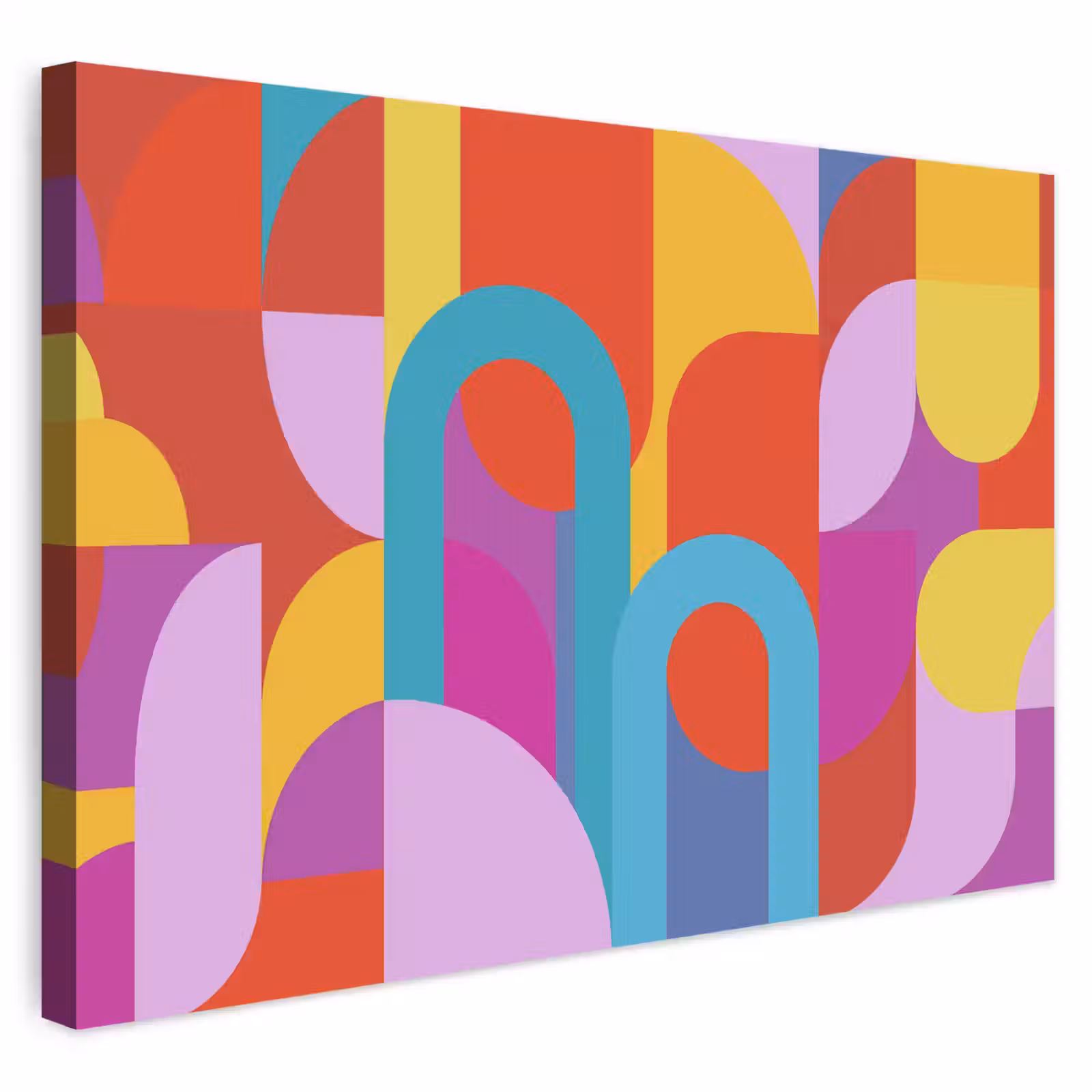 Buiten canvas - Abstract - Geometrie - Kleurrijk - Modern - Kunst — 1