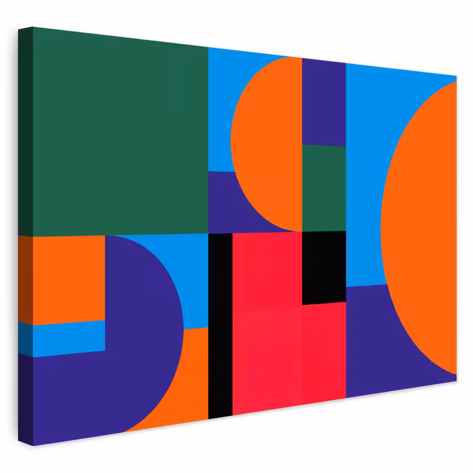 Buiten canvas - Geometrisch - Abstract - Vormen - Kleurrijk - Modern — 1