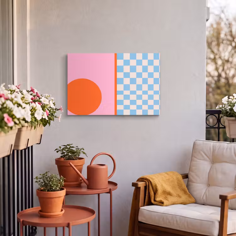 Buiten canvas - Abstract - Vormen - Geometrisch - Modern - Kleurrijk — 3