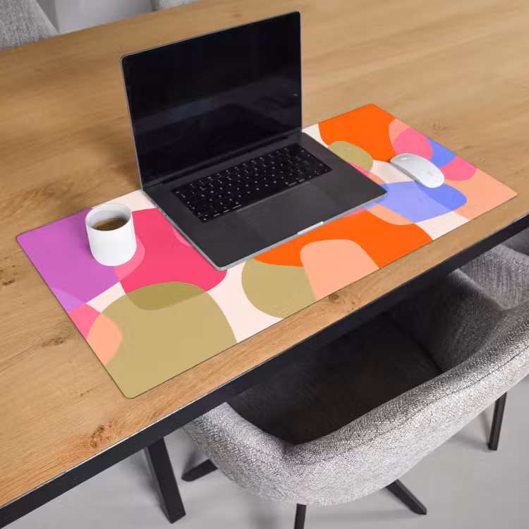 Bureau onderlegger - Abstract - Vormen - Modern - Kleurrijk — 3