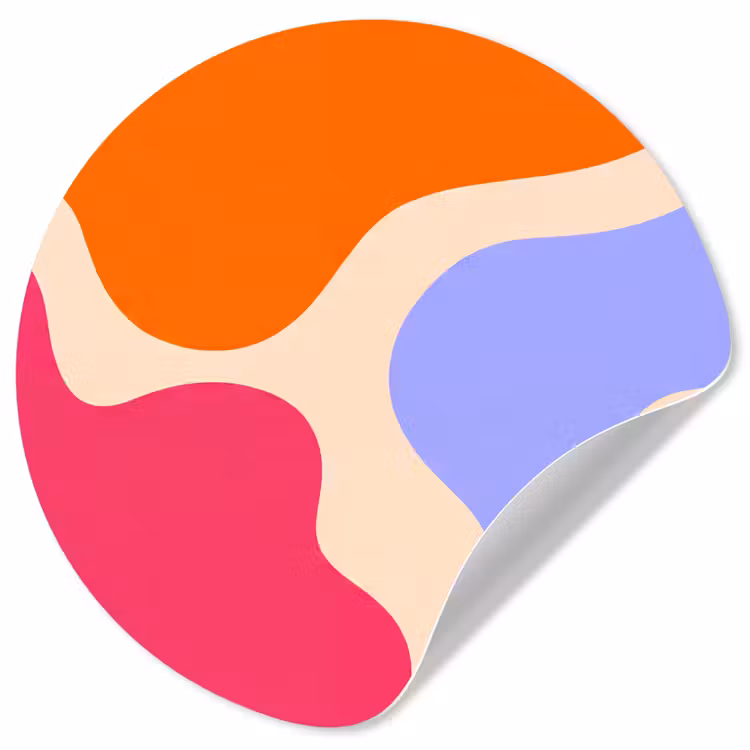 Behangcirkel - Abstract - Organische vormen - Design - Modern - Kleurrijk — 1