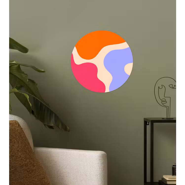 Behangcirkel - Abstract - Organische vormen - Design - Modern - Kleurrijk — 3