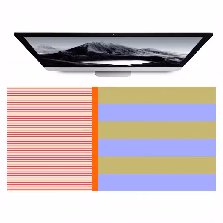 Bureau onderlegger - Abstract - Geometrie - Strepen - Blokken - Rood — 1