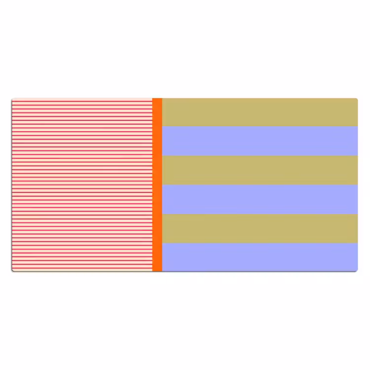 Bureau onderlegger - Abstract - Geometrie - Strepen - Blokken - Rood — 2