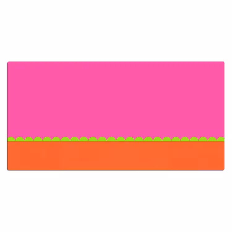 Bureau onderlegger - Abstract - Geometrisch - Kleurblokken - Roze - Oranje — 2