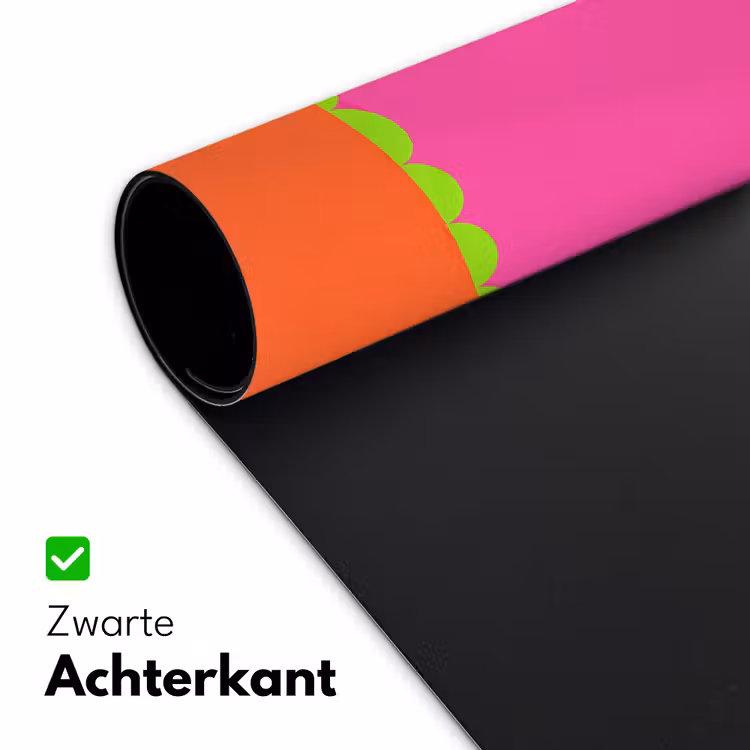 Bureau onderlegger - Abstract - Geometrisch - Kleurblokken - Roze - Oranje — 5
