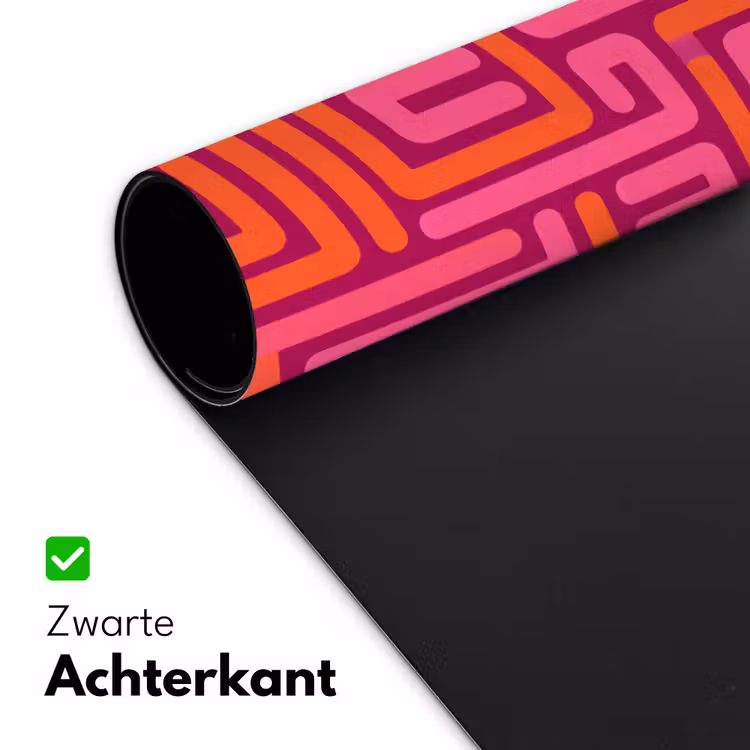 Bureau onderlegger - Abstract - Patroon - Lijnen - Roze - Oranje — 5