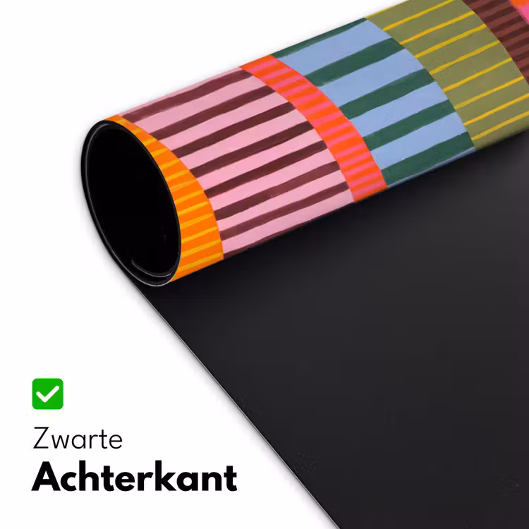 Bureau onderlegger - Abstract - Strepen - Modern - Kleurrijk - Kunst — 5