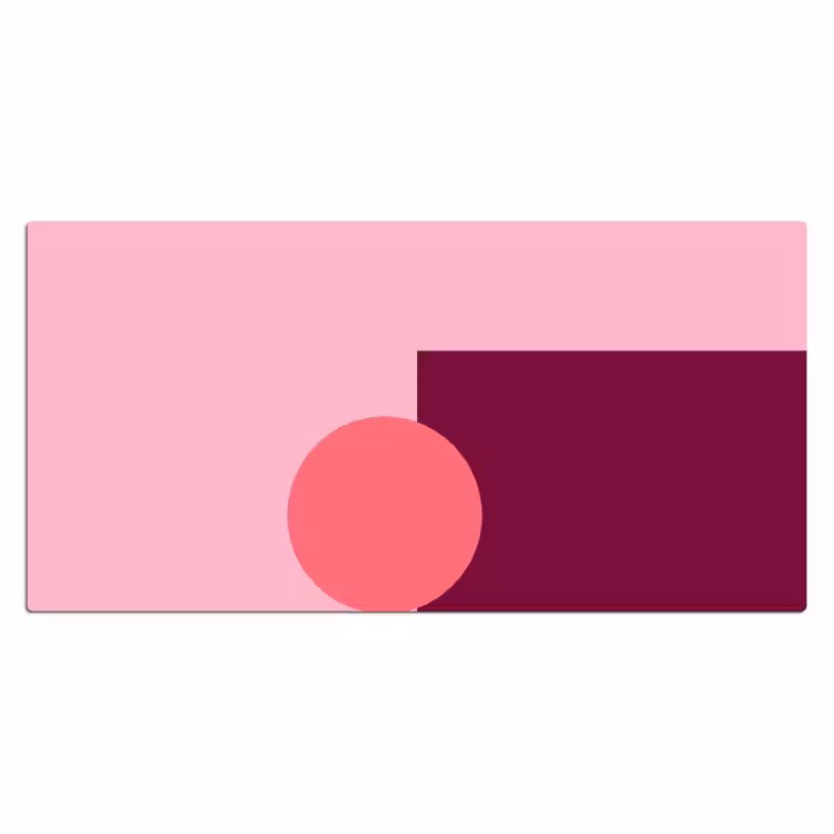 Bureau onderlegger - Abstract - Vormen - Roze - Modern - Design — 2