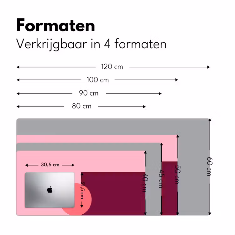 Bureau onderlegger - Abstract - Vormen - Roze - Modern - Design — 8