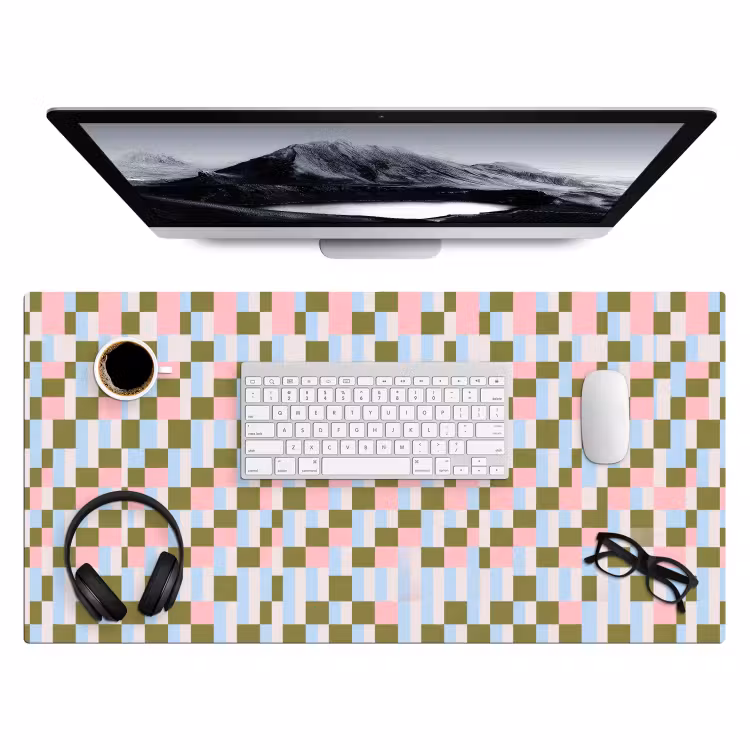 Bureau onderlegger - Patroon - Geometrisch - Abstract - Kleurrijk - Modern — 4