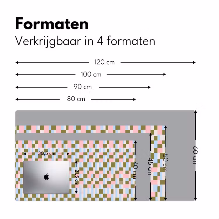 Bureau onderlegger - Patroon - Geometrisch - Abstract - Kleurrijk - Modern — 8