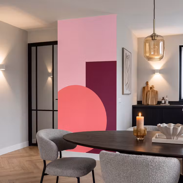 Behang - Abstract - Vormen - Roze - Modern - Design — 5
