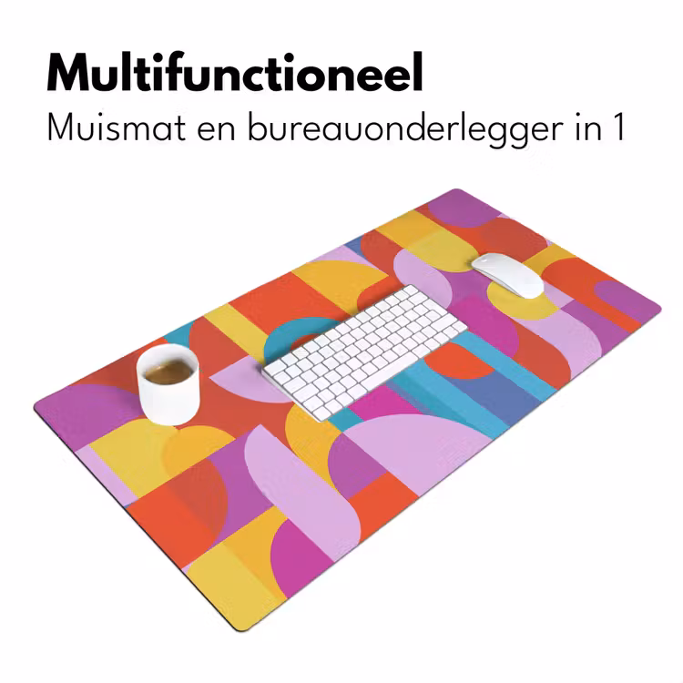 Bureau onderlegger - Abstract - Geometrie - Kleurrijk - Modern - Kunst — 7