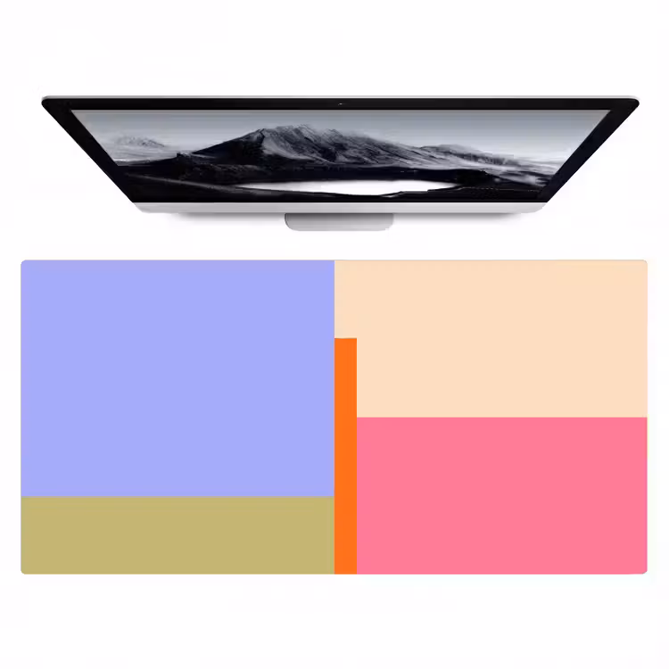 Bureau onderlegger - Abstract - Geometrie - Kunst - Modern - Kleurrijk — 1