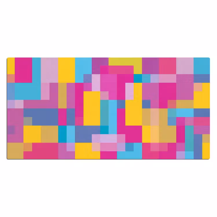 Bureau onderlegger - Abstract - Geometrisch - Kunst - Kleurrijk - Modern — 2