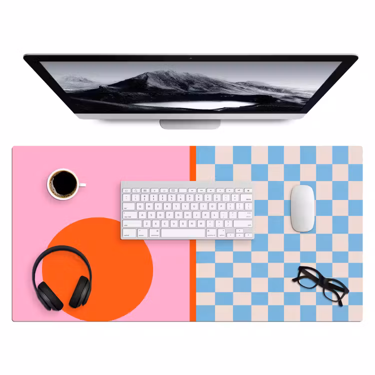 Bureau onderlegger - Abstract - Vormen - Geometrisch - Modern - Kleurrijk — 4