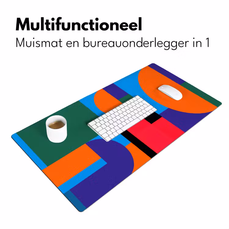 Bureau onderlegger - Geometrisch - Abstract - Vormen - Kleurrijk - Modern — 7