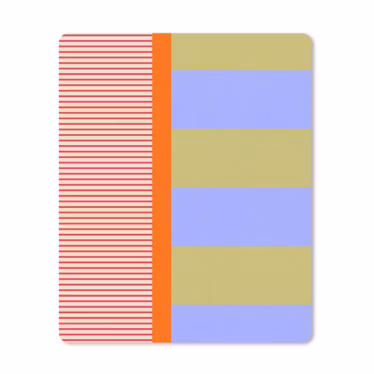 Muismat - Abstract - Geometrie - Strepen - Blokken - Rood — 1