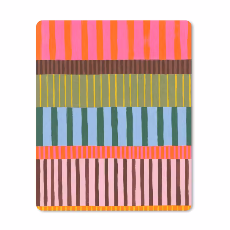 Muismat - Abstract - Strepen - Modern - Kleurrijk - Kunst — 1