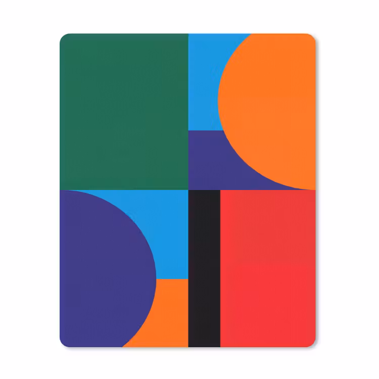 Muismat - Geometrisch - Abstract - Vormen - Kleurrijk - Modern — 1