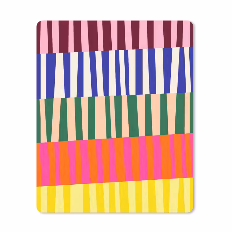 Muismat - Patroon - Strepen - Abstract - Modern - Kleurrijk — 1