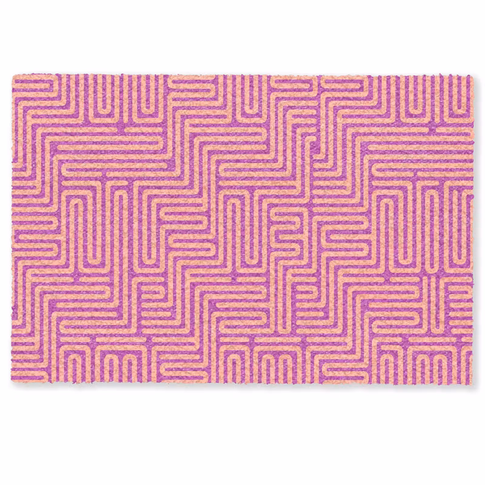 Deurmat - Patroon - Lijnen - Abstract - Modern - Paars — 1
