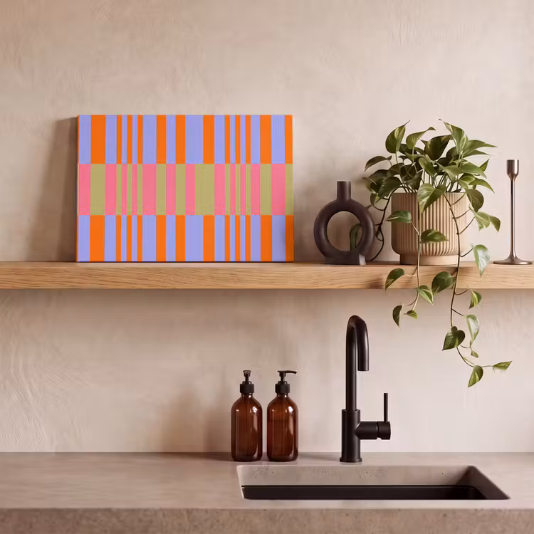 Canvas schilderij - Abstract - Patroon - Geometrisch - Kleurrijk - Modern — 2