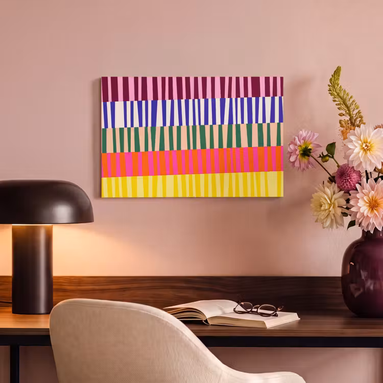 Canvas schilderij - Patroon - Strepen - Abstract - Modern - Kleurrijk — 3