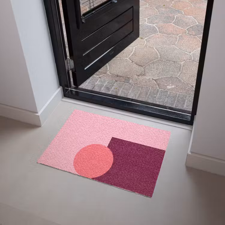 Deurmat - Abstract - Vormen - Roze - Modern - Design — 4