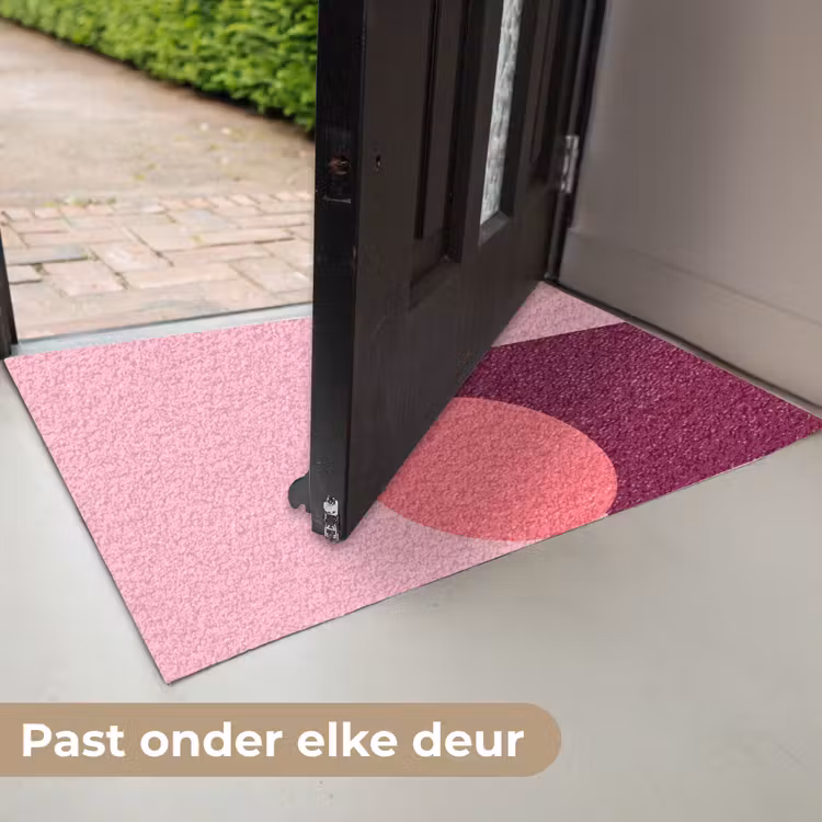 Deurmat - Abstract - Vormen - Roze - Modern - Design — 7