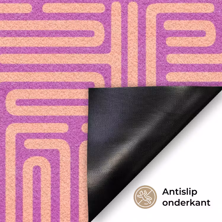 Deurmat - Patroon - Lijnen - Abstract - Modern - Paars — 6
