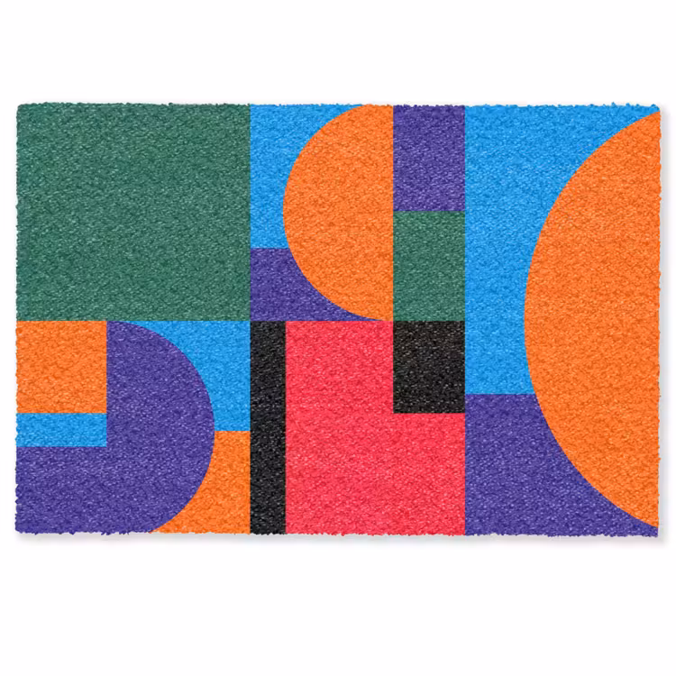 Deurmat - Geometrisch - Abstract - Vormen - Kleurrijk - Modern — 1