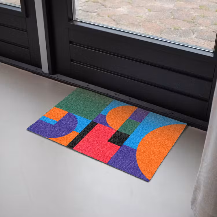 Deurmat - Geometrisch - Abstract - Vormen - Kleurrijk - Modern — 2