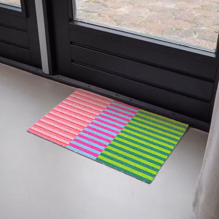 Deurmat - Patroon - Strepen - Modern - Abstract - Kleurrijk — 2