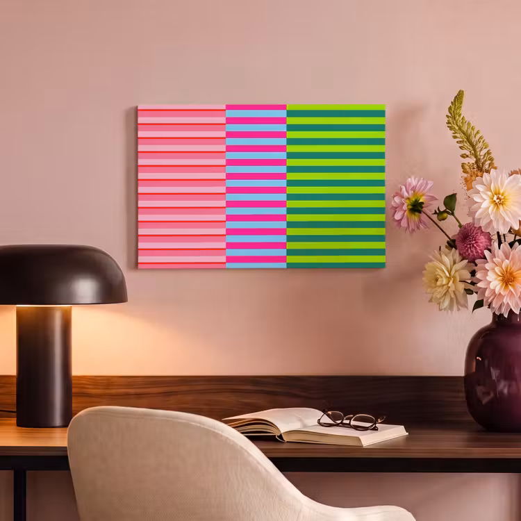 Canvas schilderij - Patroon - Strepen - Modern - Abstract - Kleurrijk — 3